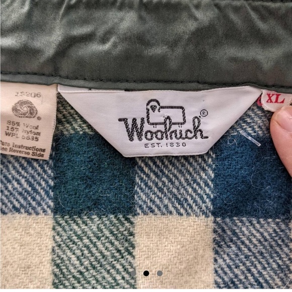 WOOLRICH WOOL FLANNEL JACKET XL - Picture 2 of 2